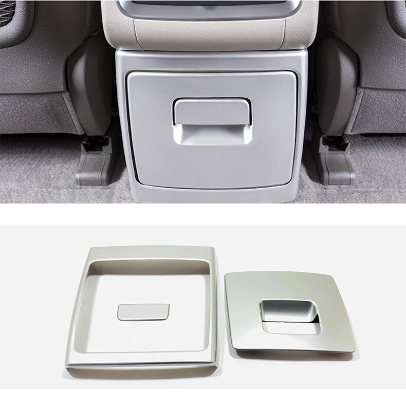 for Kia Carnival 2022-2023 Silver Rear Bottom Air Vent Outlet Cover trim Guard
