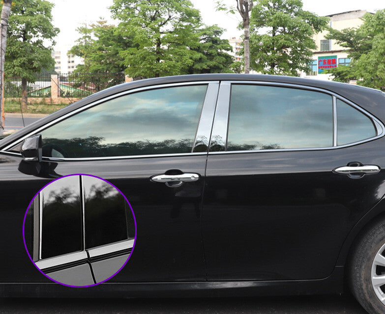 Windows Sill Molding Strip Trim for Toyota for Camry 2018-2022 12PCS Titanium Black