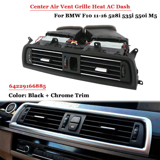 Center Air Vent Grille Heated Dashboard for 11-16 for BMW F10 528i 535i 550i 64229209136