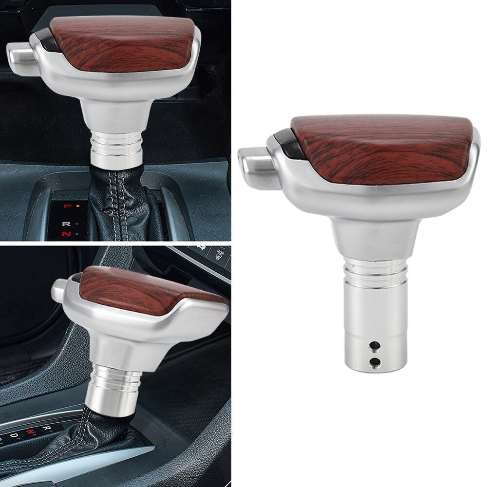 Car Wood Color Shift Knob Automatic Gear Stick Shifter Lever with Button4Adapter