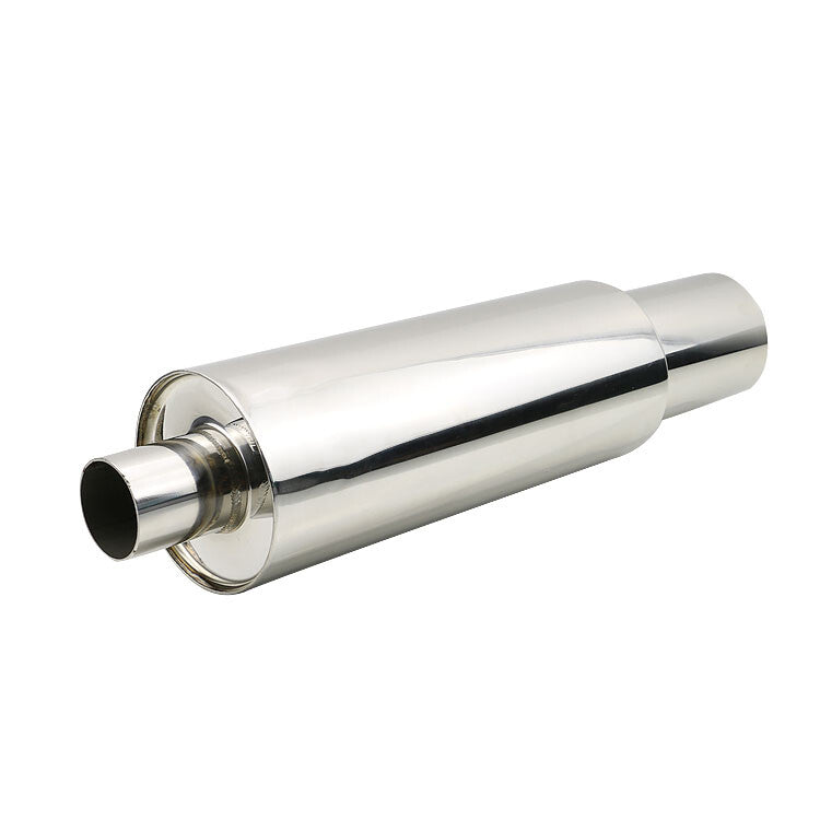 2 Inlet 3.5 Outlet Great Sound Exhaust Muffler Tips 4.5 Body Resonator