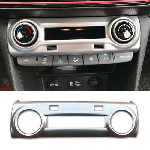 for Hyundai Kona 2018-2022 Matte Inner Central Console Ac Switch Frame Trim ABS