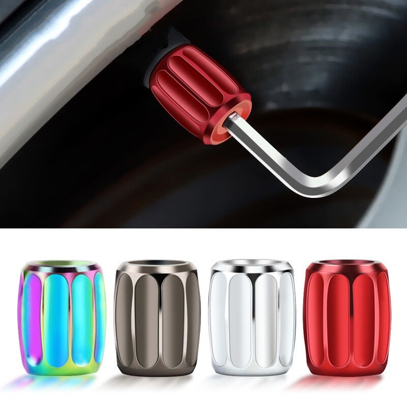 Universal Rod Caps 4 Pack Anti-theft Tire Valve Rod Caps for Cars, Trucks, and Bicycles