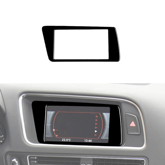 Central Control Display Trim Cover Decoration Gloss Black for Audi Q5 2009-2017
