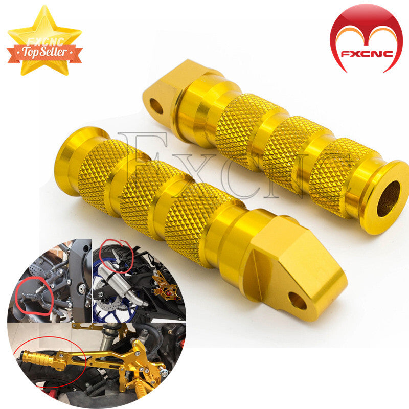 Suitable for GSXR600, GSXR750/1000, GSX1300R Hayabusa CNC rear rest foot spikes and gear pads.
