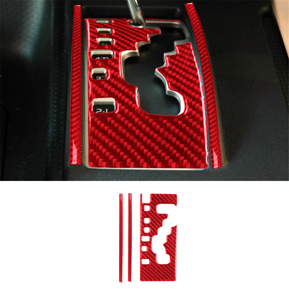 Red Carbon Fiber Automatic Transmission Accent Panel Trim for Toyota FJ Cruiser