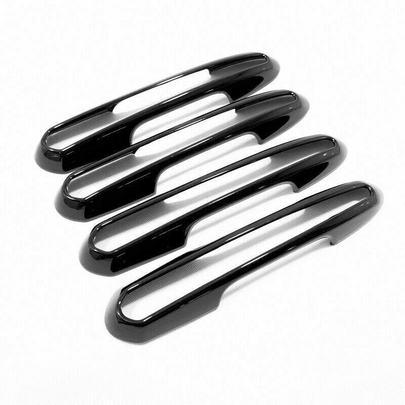 For 2019-2023 for Toyota RAV4 Hollow Glossy Black Outside Door Handles Frame Covers