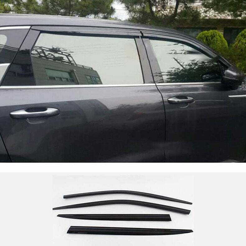 for Kia Sorento 2021-23 ABS Black Car Window Visor Vent Shades Sun Rain Guard 4x