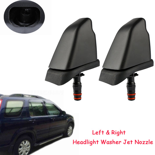 Left + Right Headlight Washer Headlight Nozzle Kit for Honda CRV 05-06 76885-SCA-S11