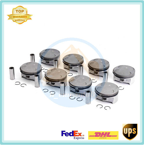 8X N62B44 Pistons Rings Set ¦µ92mm for BMW 645Ci 745i X5 E53 E60 E63 E64 E65 4.4L