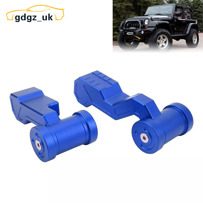 2pcs Blue Car Gear Shift Lever Knob Cover Kit for Jeep for Wrangler JK JKU 2011-2018