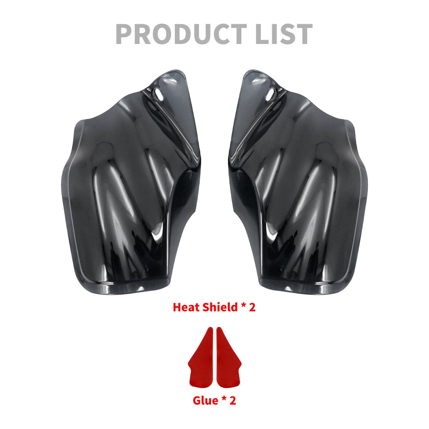 Black Saddle Shields Heat Deflectors Fits For Sportster Iron 883 1200 2014-2023