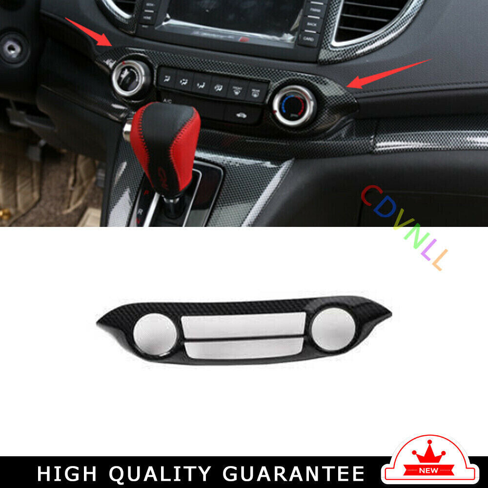 Car Console Volume Switch Panel Trim for Honda CRV CR-V 2012-2016 Carbon Fiber