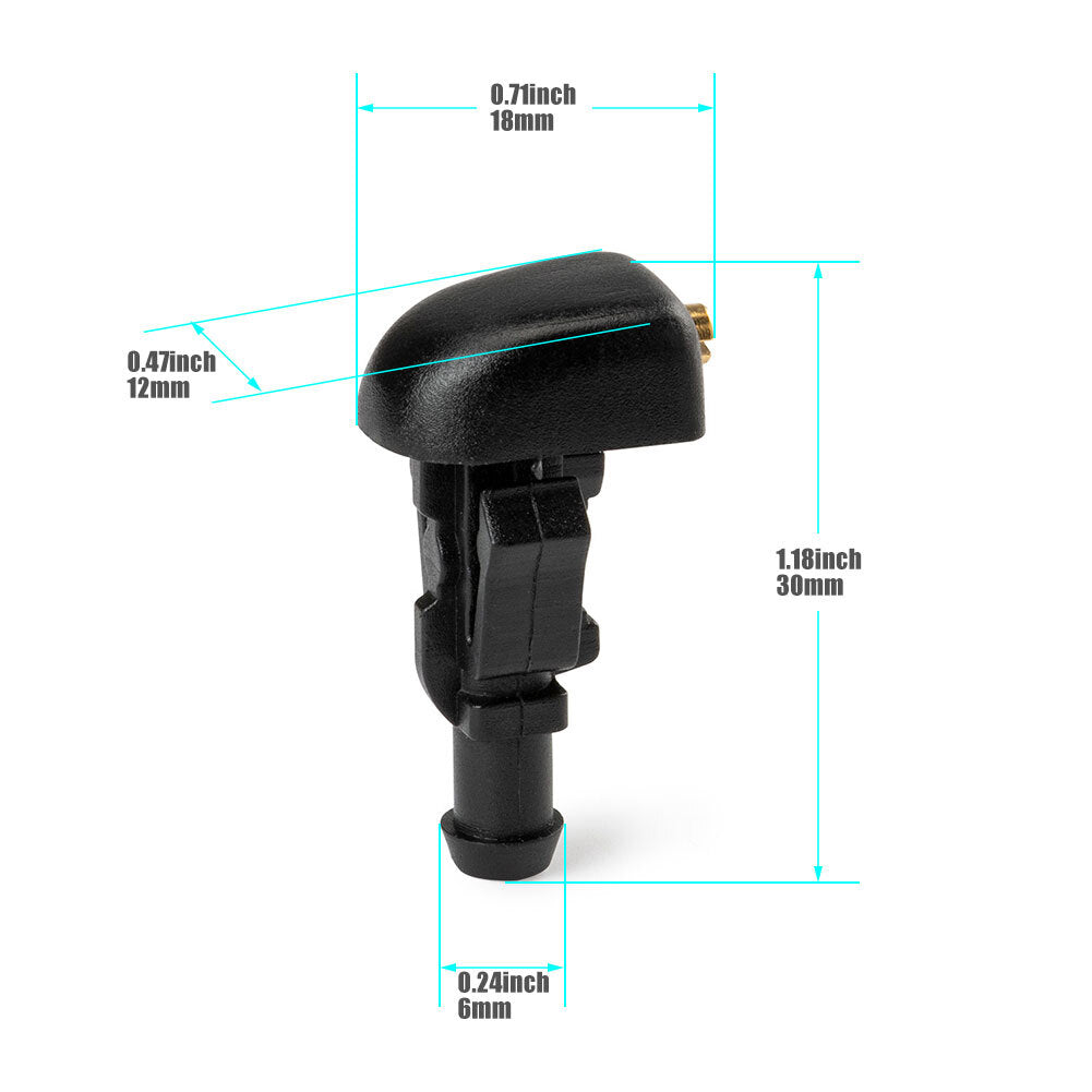 Pair Windshield Washer Nozzle Spray for Ford for Lincoln for Mercury Sable Grand Marquis