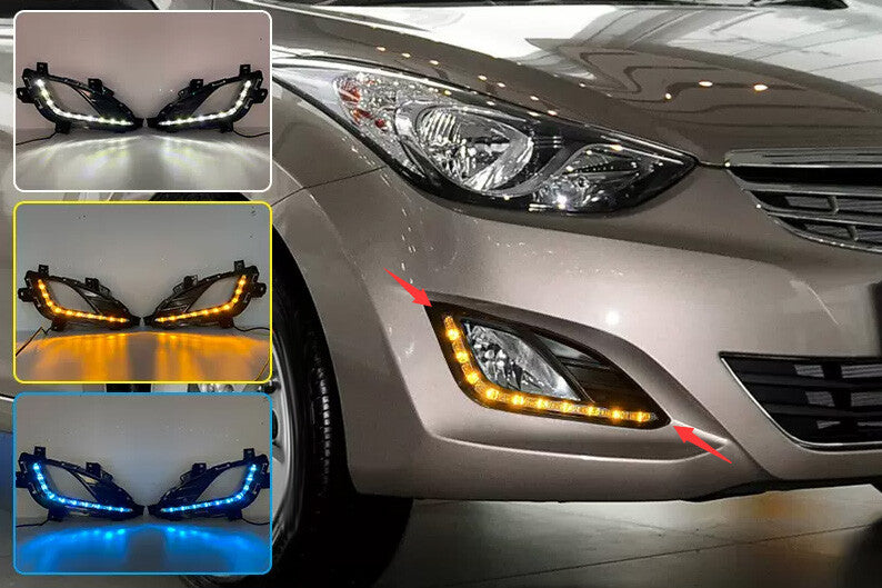 Car LED Daytime Running light DRL Fog Lamp 2PCS for Hyundai for Elantra 2011-2013