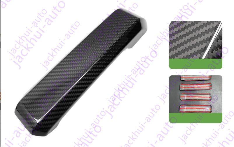 Real Carbon Fiber Inner Door Handle Decorative Trim for Ford F150 2015-2021