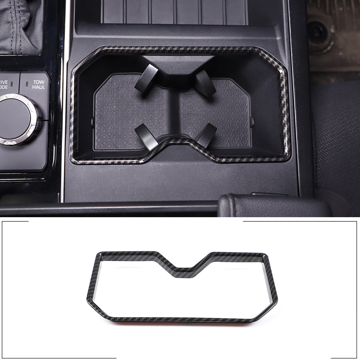 Red door handle lock switch button cover decoration for Corvette C7 2014-2019