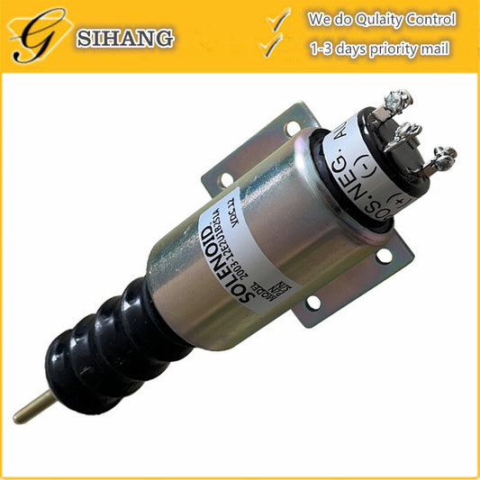 New Shutoff Stop Solenoid Valve 12V Fit for Woodward Engine 2370-12E2U1B2A