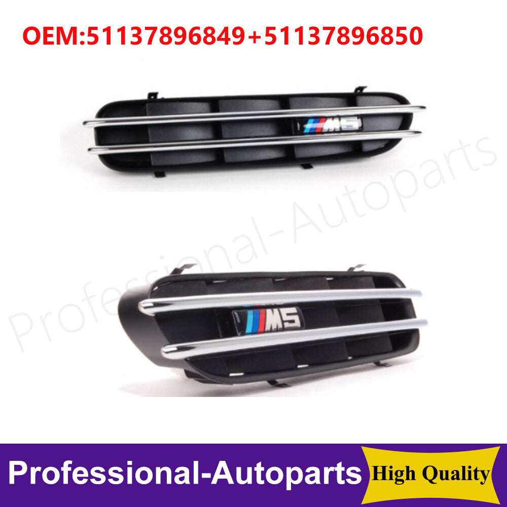 1 pair of front left and right wing grille covers suitable for BMW E60 M5