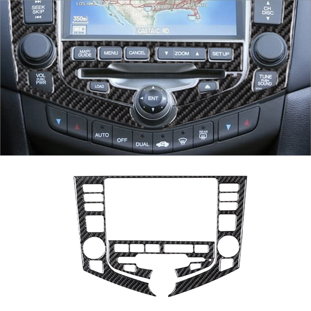 12Pcs Carbon Fiber Interior Full Set Cover Trim for Honda Accord Sedan 2003-2007