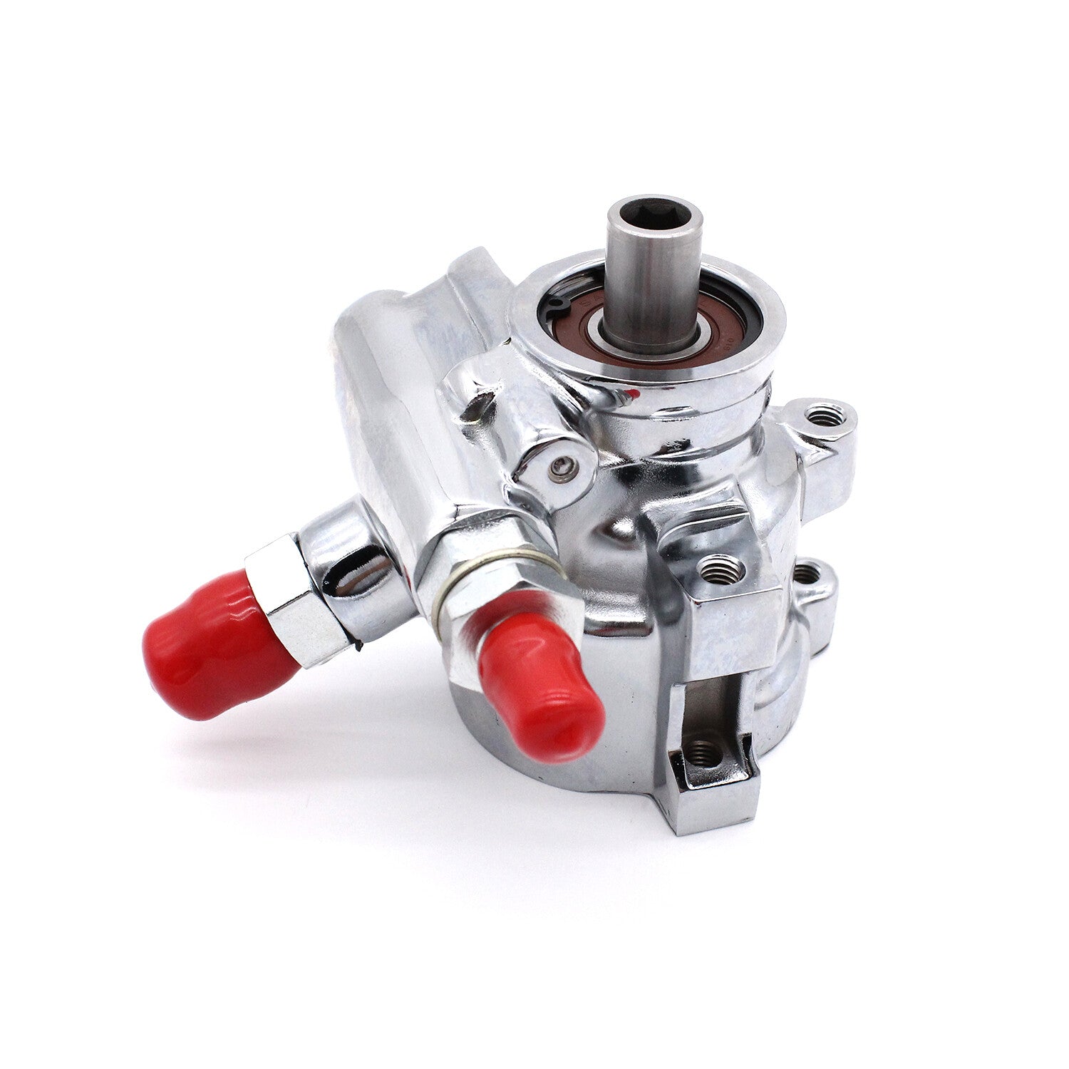 Remote Power Steering Pump Chrome 902102CHR Fits for 1980-01 Saginaw GM Type 2
