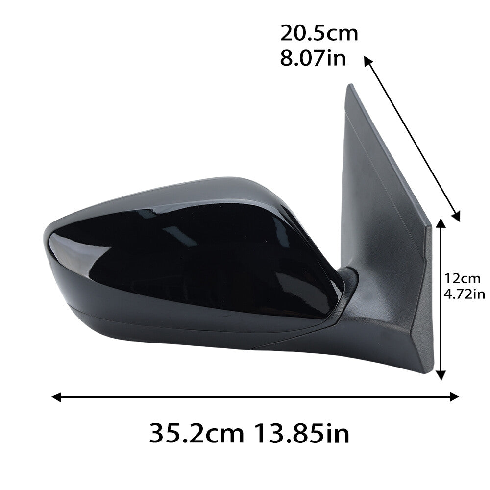 F¨¹r for Hyundai I30 GD 2012-2017 Spiegelglas Au?enspiegel Mit Heizung Recht Schwarz