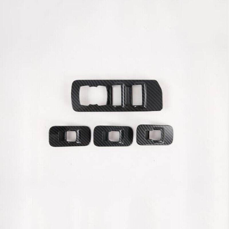 for ford  F-150 F150 2017-2020 Carbon Fiber Window Lift Switch Panel Cover Trim