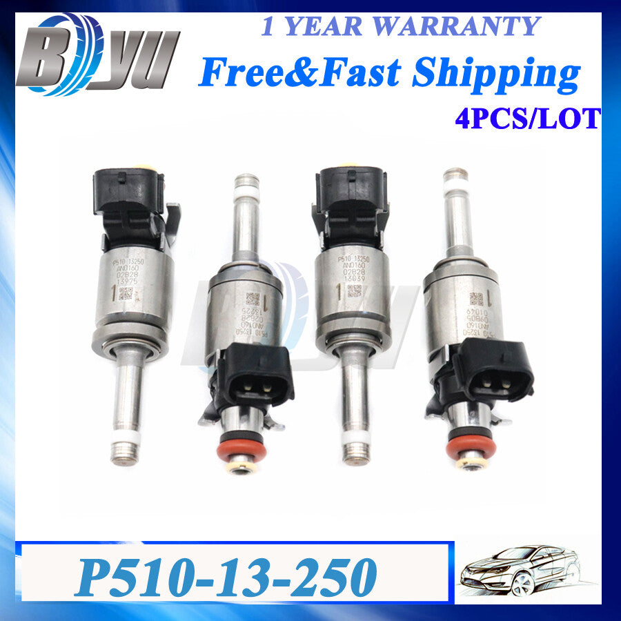 4 pieces\Lot Fuel Injector P510-13-250 AN0160-01U09 for Mazda MX-5 CX-3 for Mazda 3