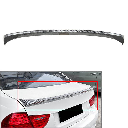 Rear Roof Trunk Spoiler Lip Carbon Fiber Black for BMW 3 Series E90 Sedan 05-12