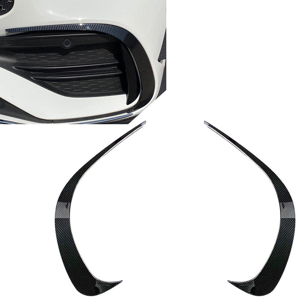2x Front Bumper Lip Splitter Spoiler Carbon Fiber Fit for Mercedes-Benz C-Class W206