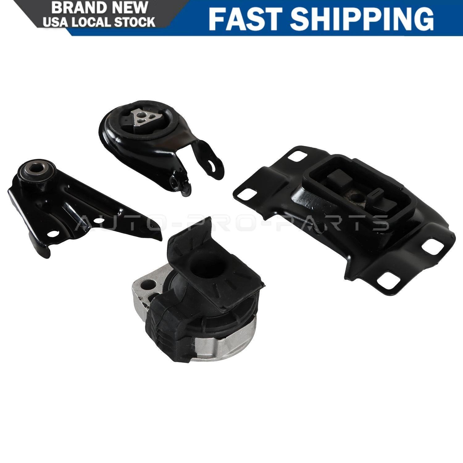 4x Engine Motor Mount Trans Mount Replacement for 2006-2009 for Mazda 3 2.0L 2.3L US