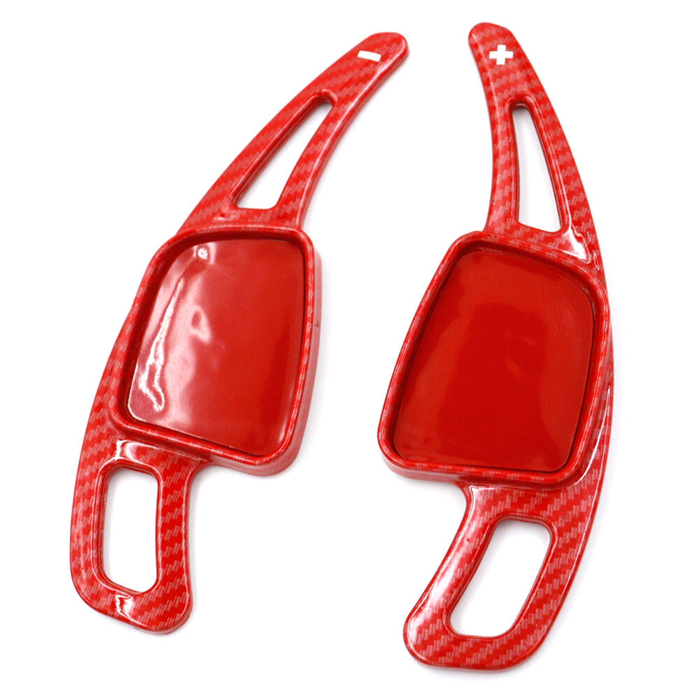Pair Steering Wheel Shift Paddle Shifter Extension for Audi A3 for A4 for A5 S3 S4 Red