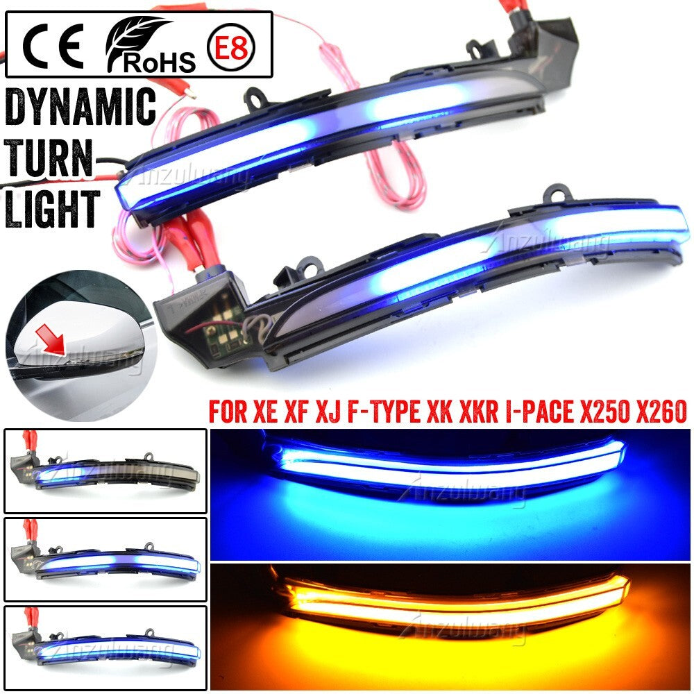Dynamic Turn Signal Light for Jaguar XE XF X250 X260 XJ X351 for F-type X152 I-pace