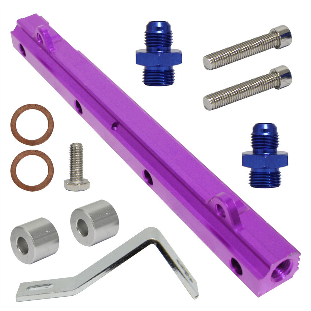 High Flow Top Feed Injector Fuel Rail for Mitsubishi Lancer EVO 4-9 4G63 Purple