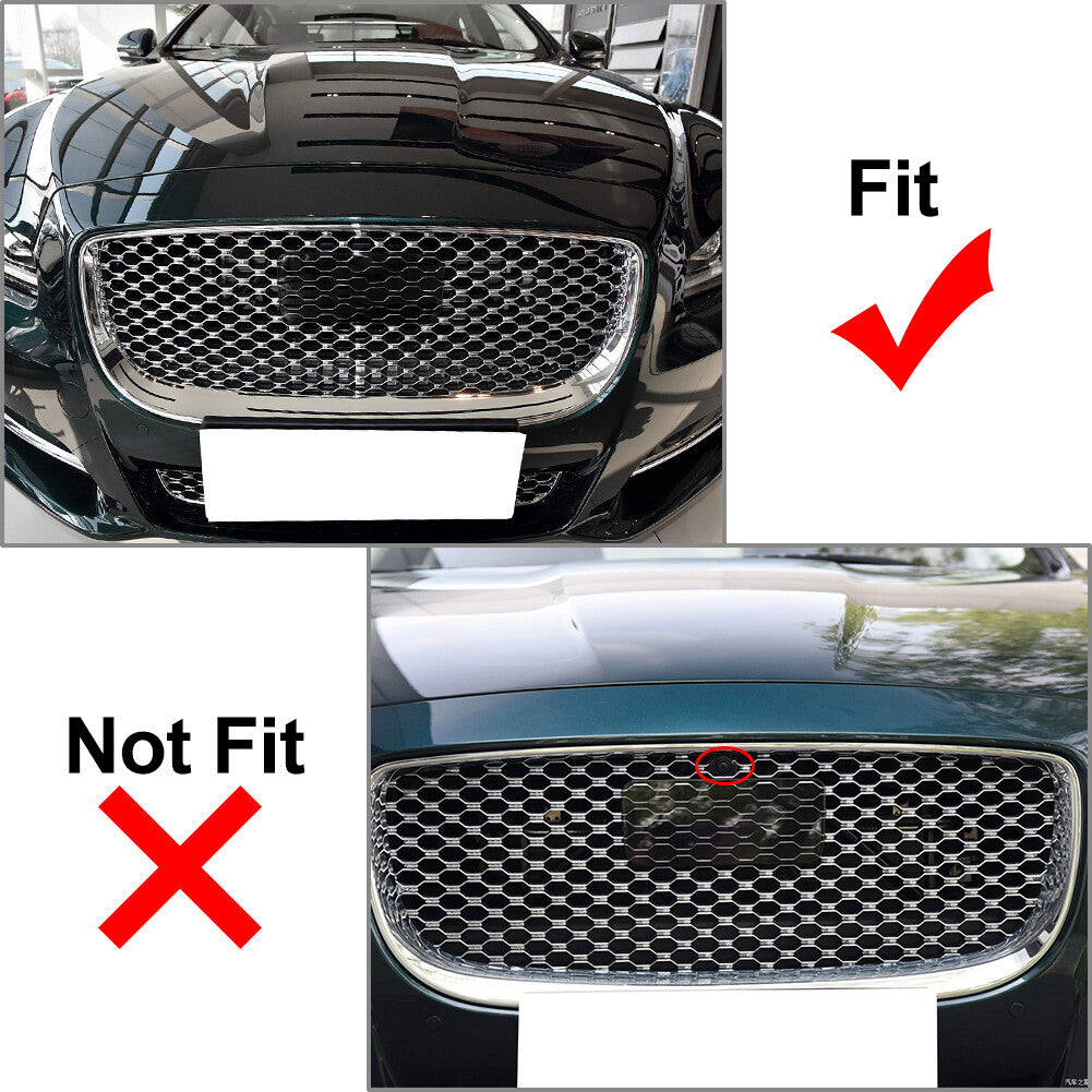 Front Bumper Radiator Grille Mesh Grid for Jaguar XJ 2016-2020