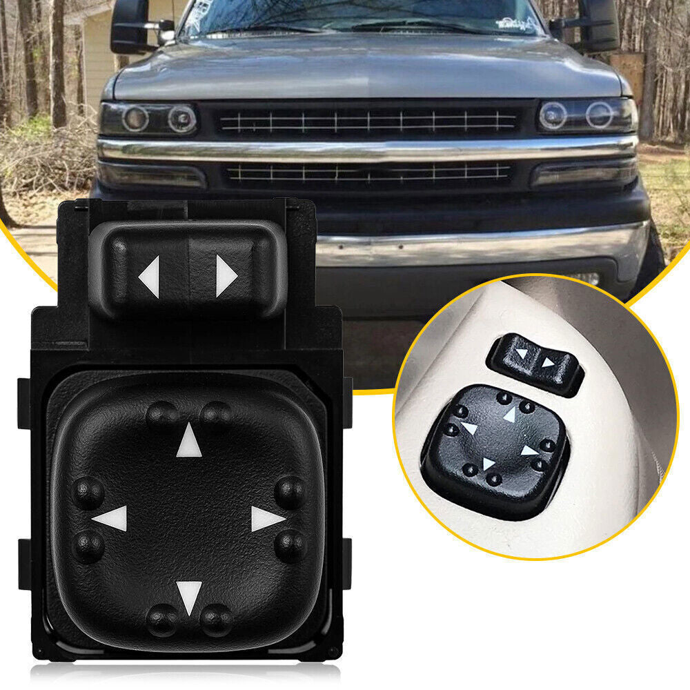 for Chevy Silverado for GMC for Sierra Left Driver Power Mirror Switch Control 15045085