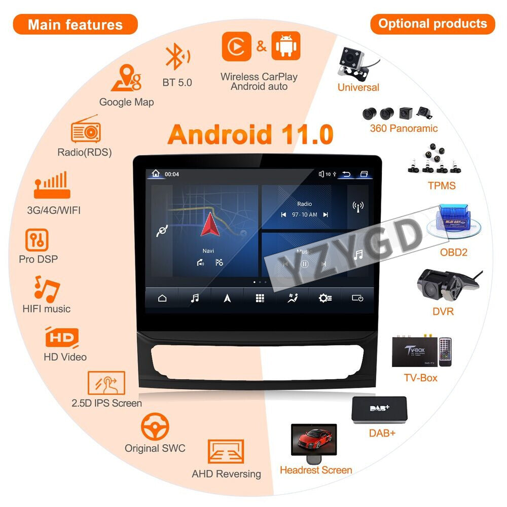 for Maserati Quattroporte 2017-2020 Android Car Radio CarPlay Stereo Receiver
