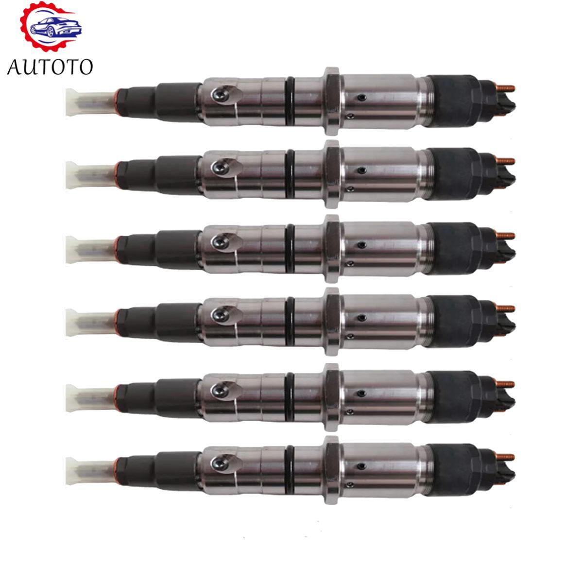 6PCS Fuel Injector 0445120304 5272937 5283275 Fits For Engines ISLe Eu3