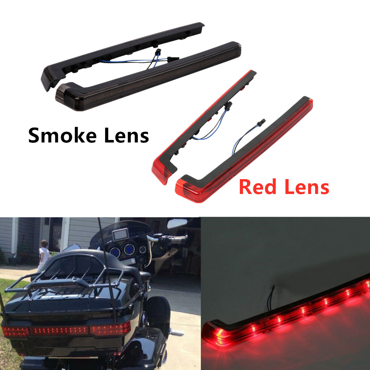 Motorcycle Side Marker Panel LED Light Fit for Harley Tour Pak Touring 06-23 US