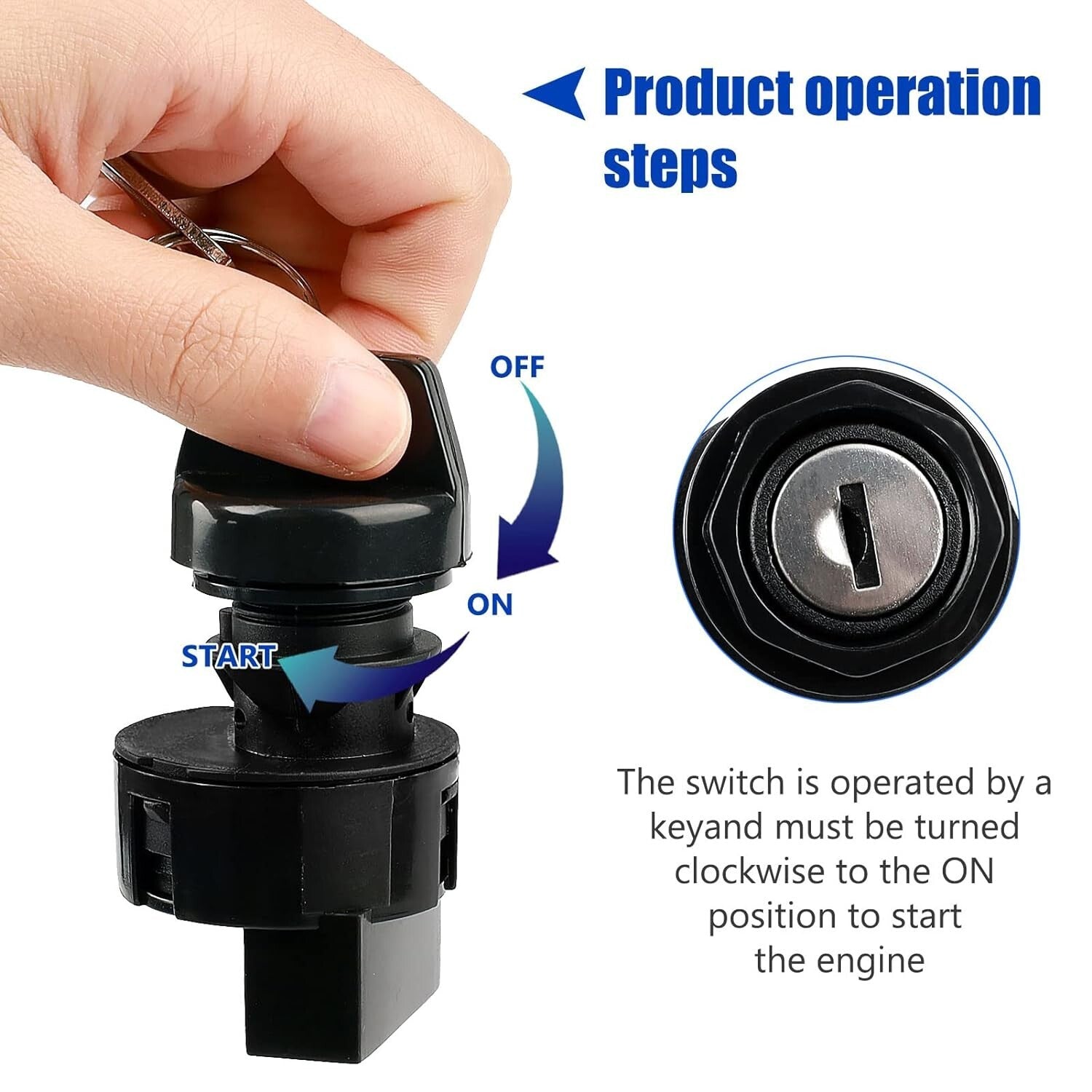 4012165 Ignition Key Switch for Polaris Ranger 400 425 500 570 700 800 900 1000