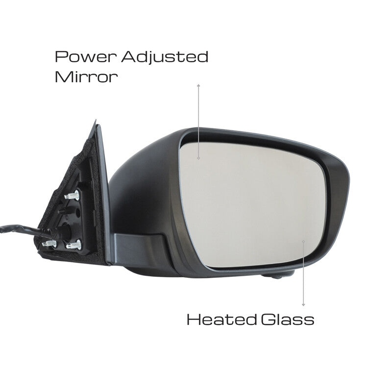 Left 11-pin side mirror camera heated glass for Nissan Qashqai Rogue Sport 15-19