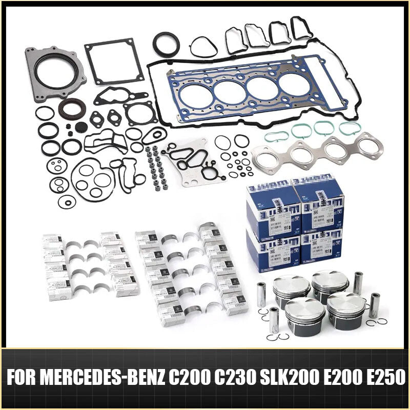 Engine Overhaul Rebuild Set for Mercedes-Benz W203 W204 W211 1.8 Supercharged