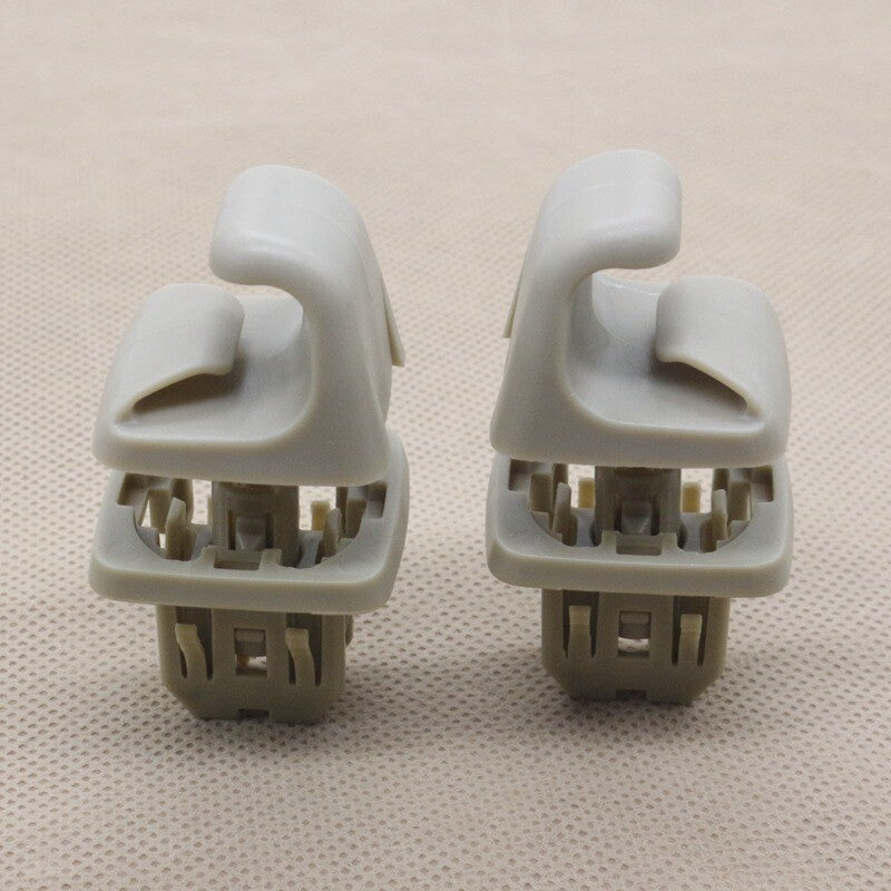 2-Pack Beige Sun Visor Clips 74348-33040-E0 Suitable for Toyota for Camry (07-11) and for Corolla (2008-13)