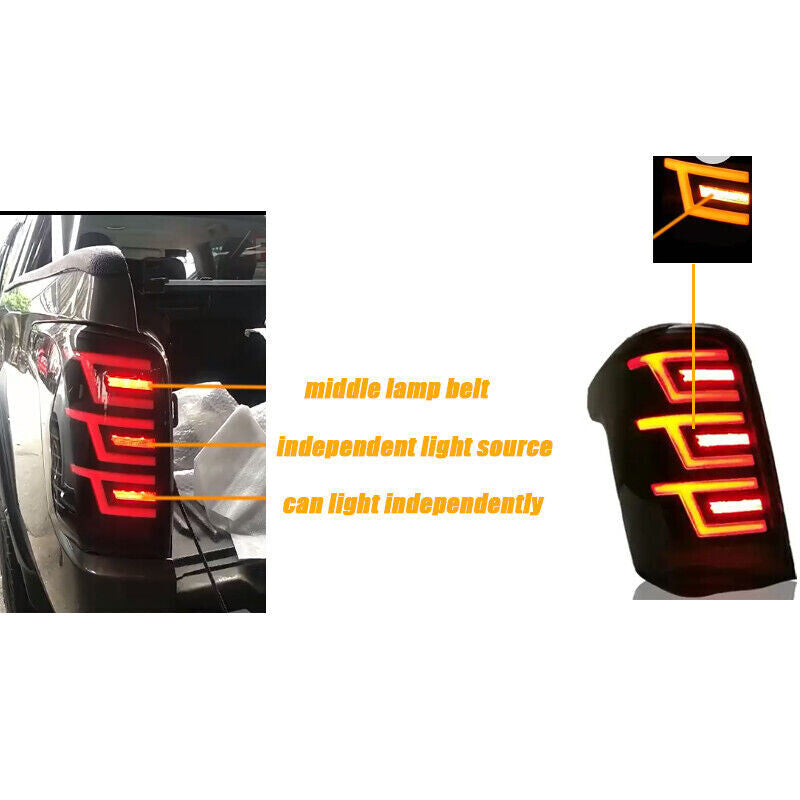 LED taillight brake signal assembly with bulb for Mitsubishi Triton L200 2015 2018