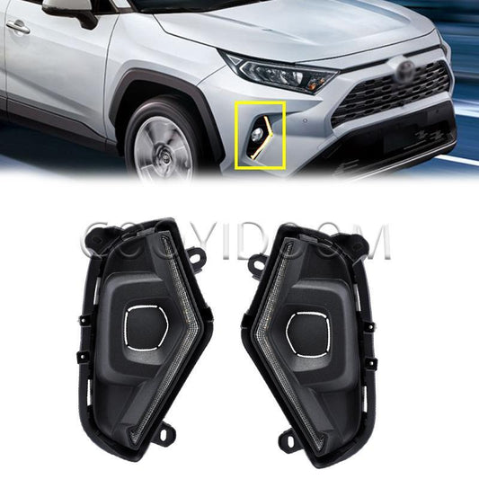 for Toyota RAV4 2019-2020 front fog lights modified LED daytime running lights