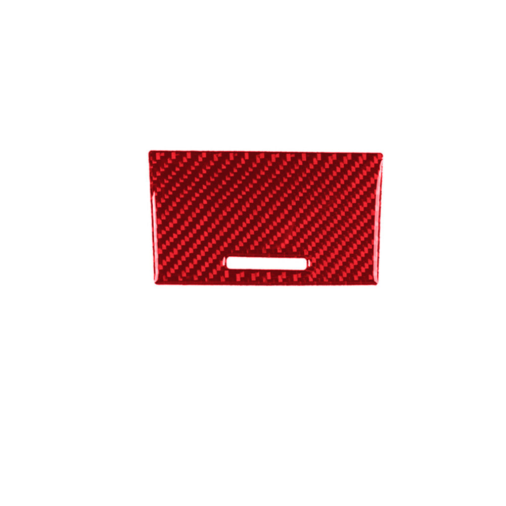 Red Carbon Fiber Center Console Storage Panel Cover Trim for ACURA TL 2009-2014