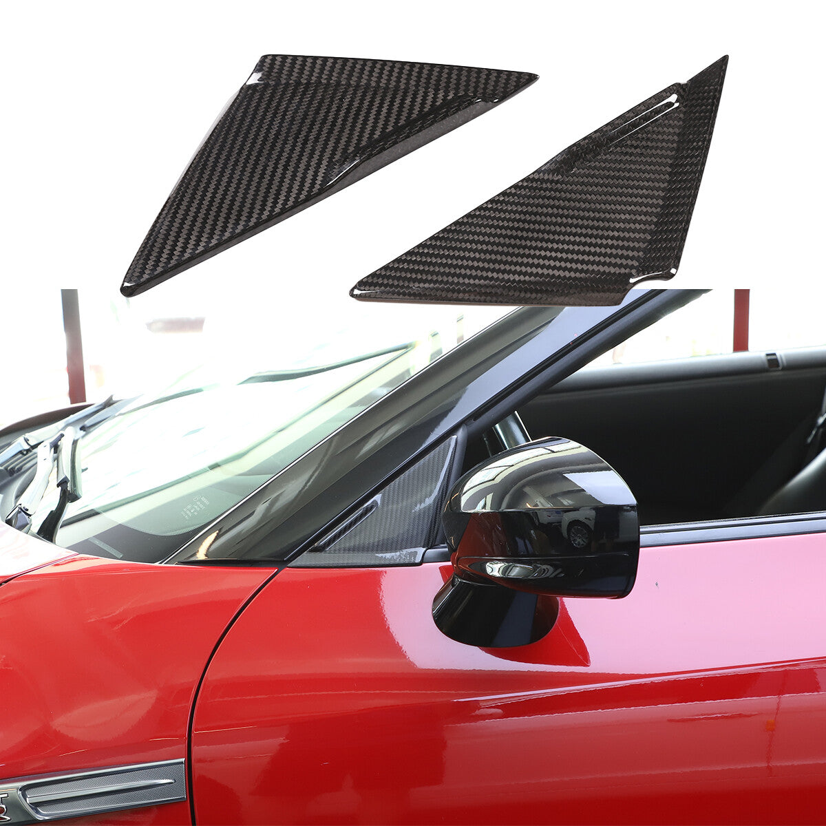 Matte black rearview mirror windproof buffet for Toyota Tendera 2022-23 USA