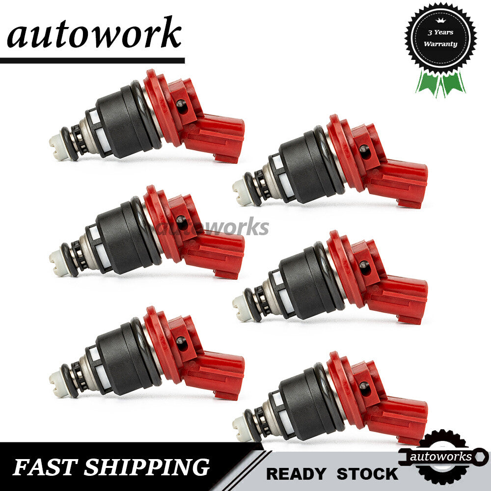 6Pcs Fuel Injectors For 1991-99 for Nissan NX 240SX Sentra Maxima Altima 16600-96E01