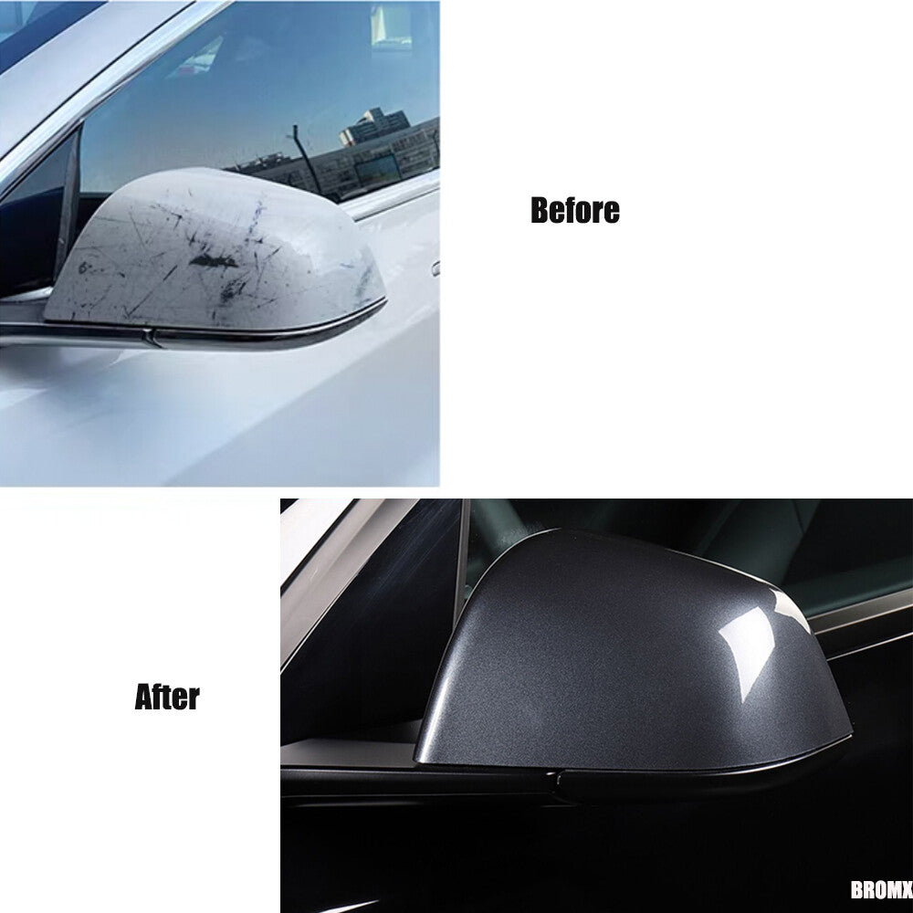 Fit for Tesla for Model Y 2020-2022 Gray Exterior Rearview Mirror Replacement Caps