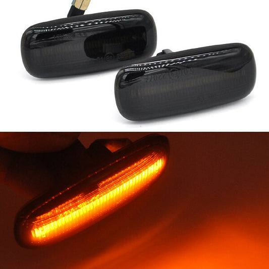 Dynamic LED Side Marker signal Light Smoked for Audi A3 8L S3 2000-2003 facelift